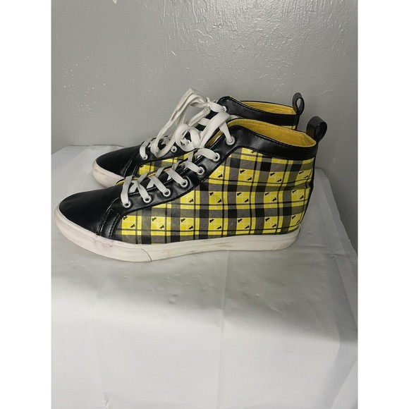 Ground Up Other - Harry Potter Mens Ground Up High Top Hufflepuff Black Yellow Shoes Size 10